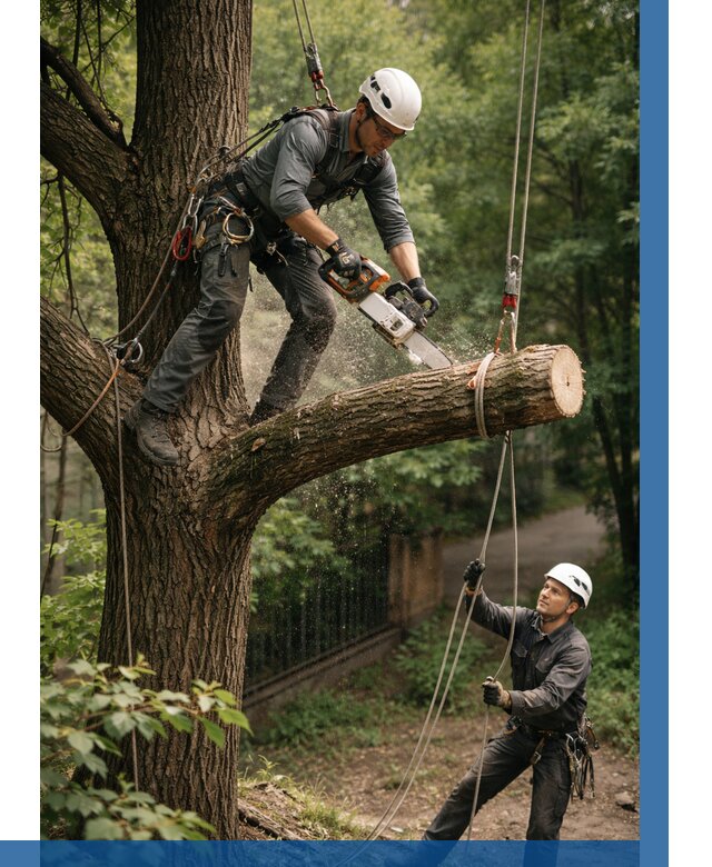 Спил деревьев альпинистами в Чебоксарах от 8227 р. | ВЫСОТНИК-Чбк