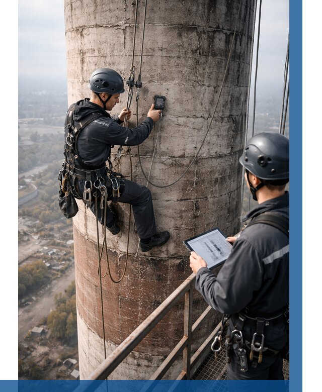 Обследование дымовой трубы в Чебоксарах от 8227 р. | ВЫСОТНИК-Чбк