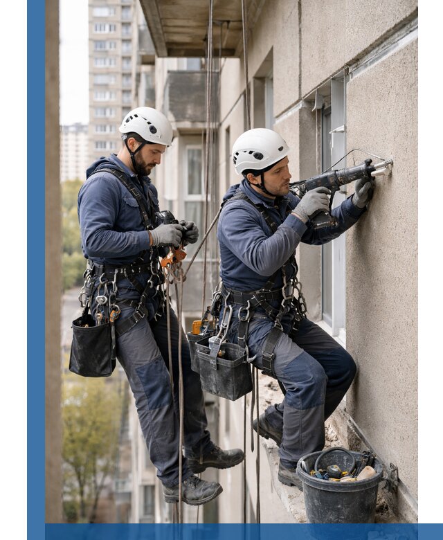 Промышленные альпинисты высотные работы и монтаж в Чебоксарах